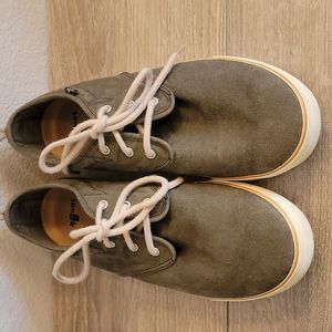 SANUK Men's Sidewalk Surfers Grey Heather Canvas Sneakers Loafers size 11